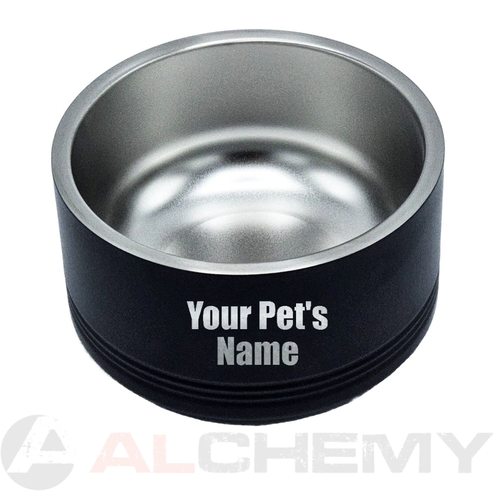 Laser-Engraved Heavy Duty Stainless Steel Pet Bowl