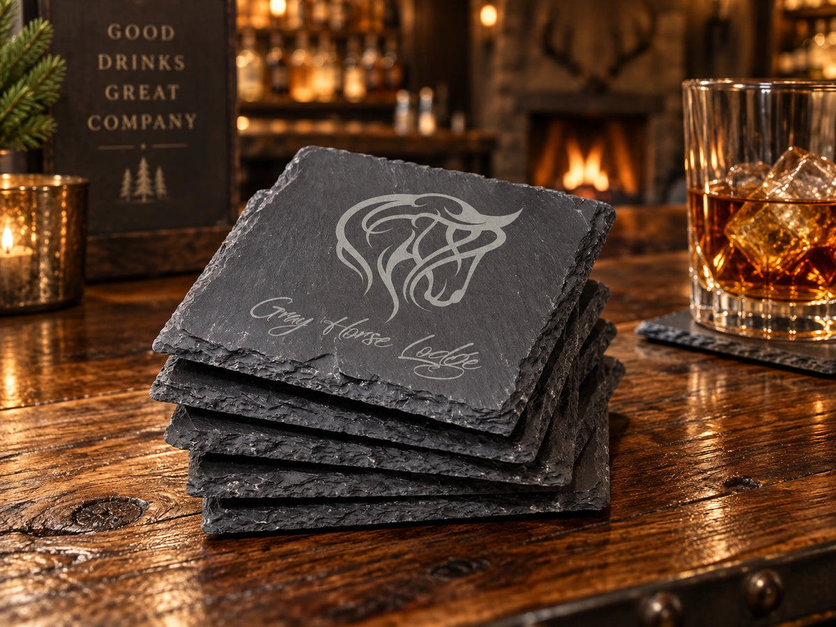 Personalized Slate Coasters, Set of 6