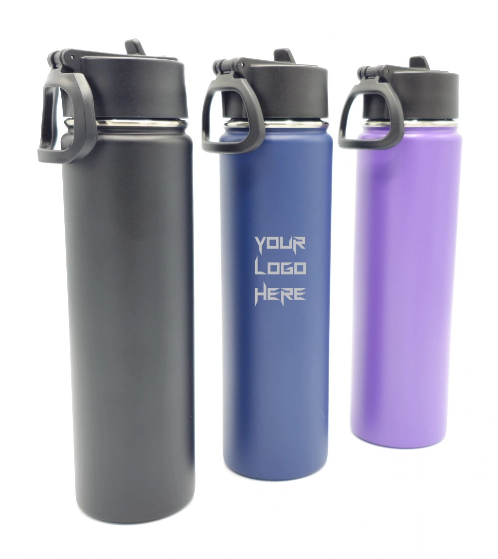 Personalized Laser-Engraved Insulated Stainless Steel Sports Water Bottle