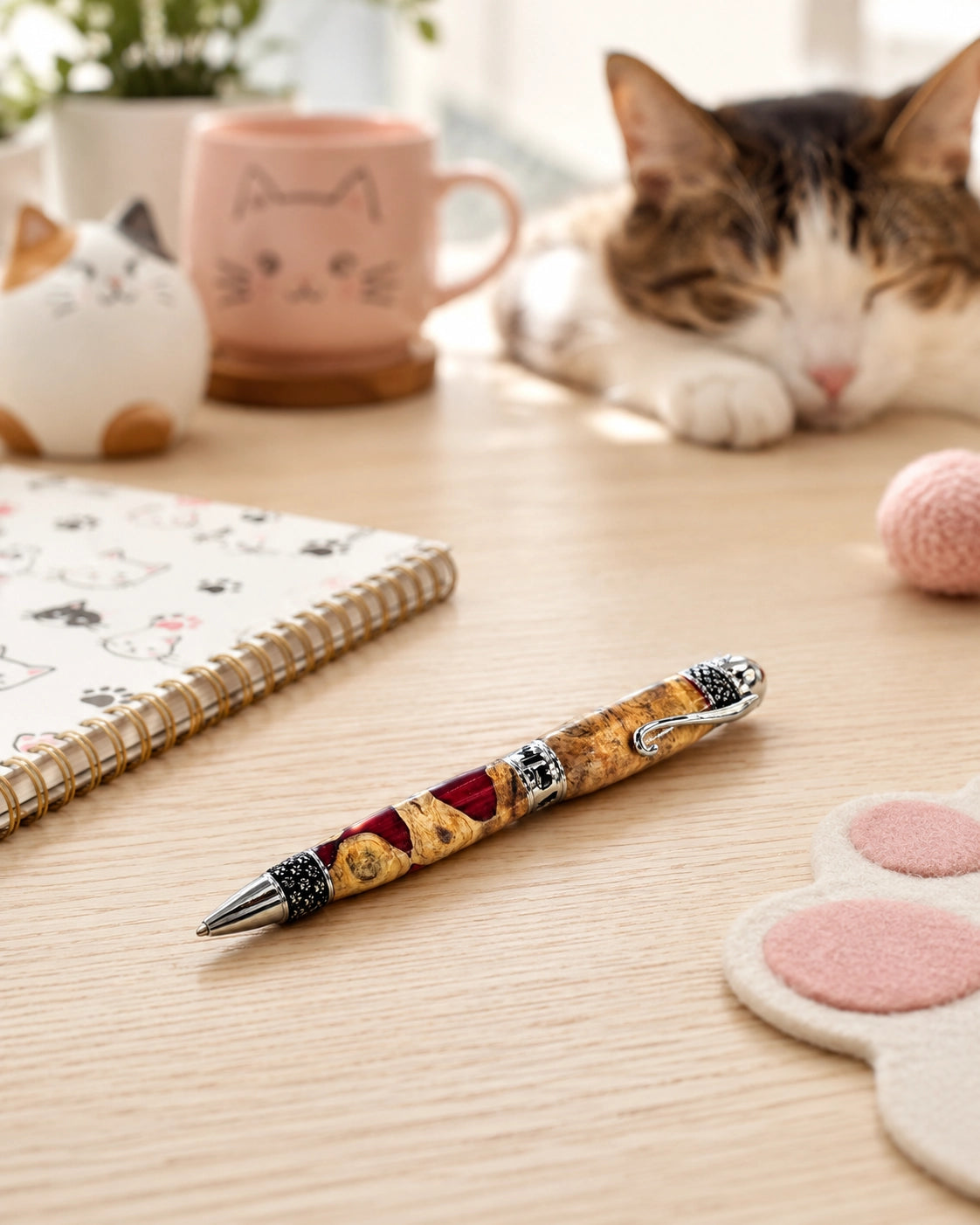 Cheshire Series Cat-Themed Customizable Twist Ballpoint Pens