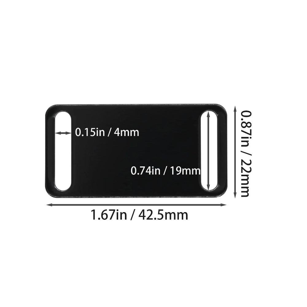 SilentTag Collar Series Laser-Engraved Pet ID Tag