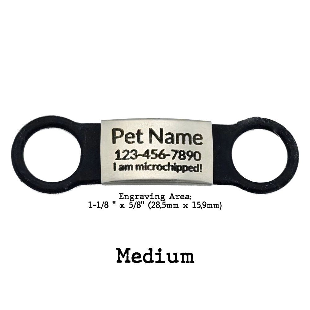 SilentTag Collar Series Laser-Engraved Pet ID Tag