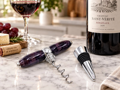 Customizable Sommelier Series Bottle Stopper & Corkscrew