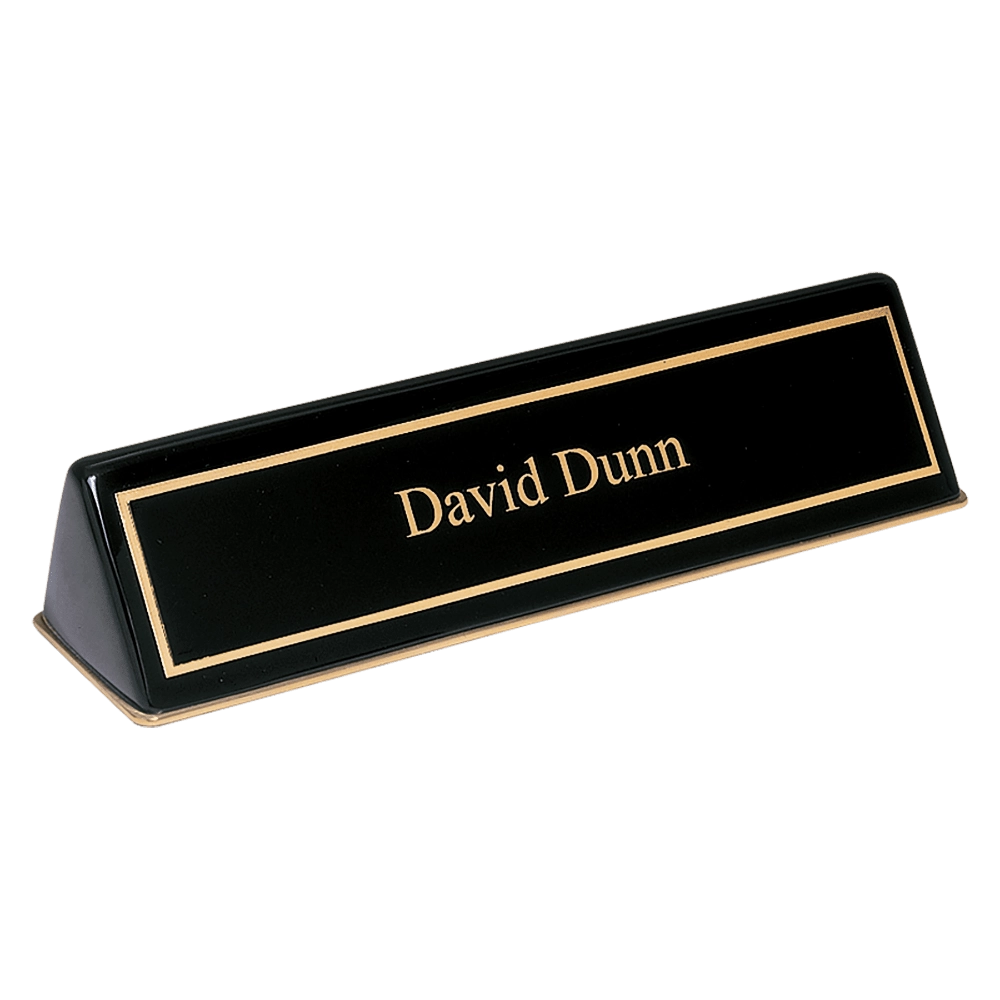 Desk Wedge - Black Piano Finish - 9-1/2"