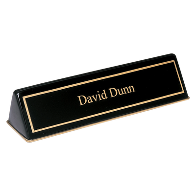Desk Wedge - Black Piano Finish - 9-1/2"