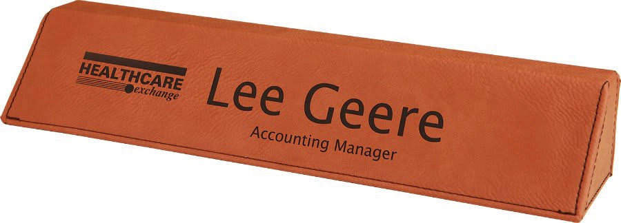Desk Wedge - Leatherette - 10-1/2"