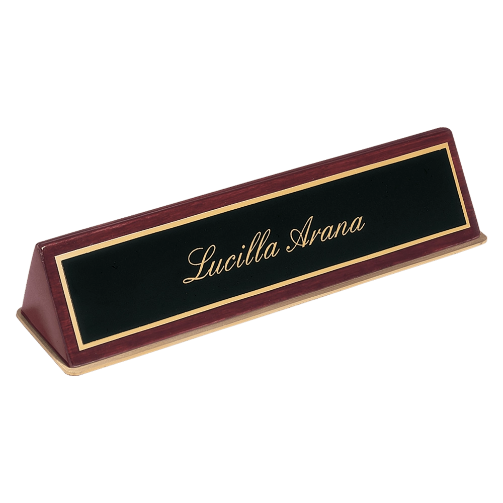 Desk Wedge - Black Piano Finish - 9-1/2"