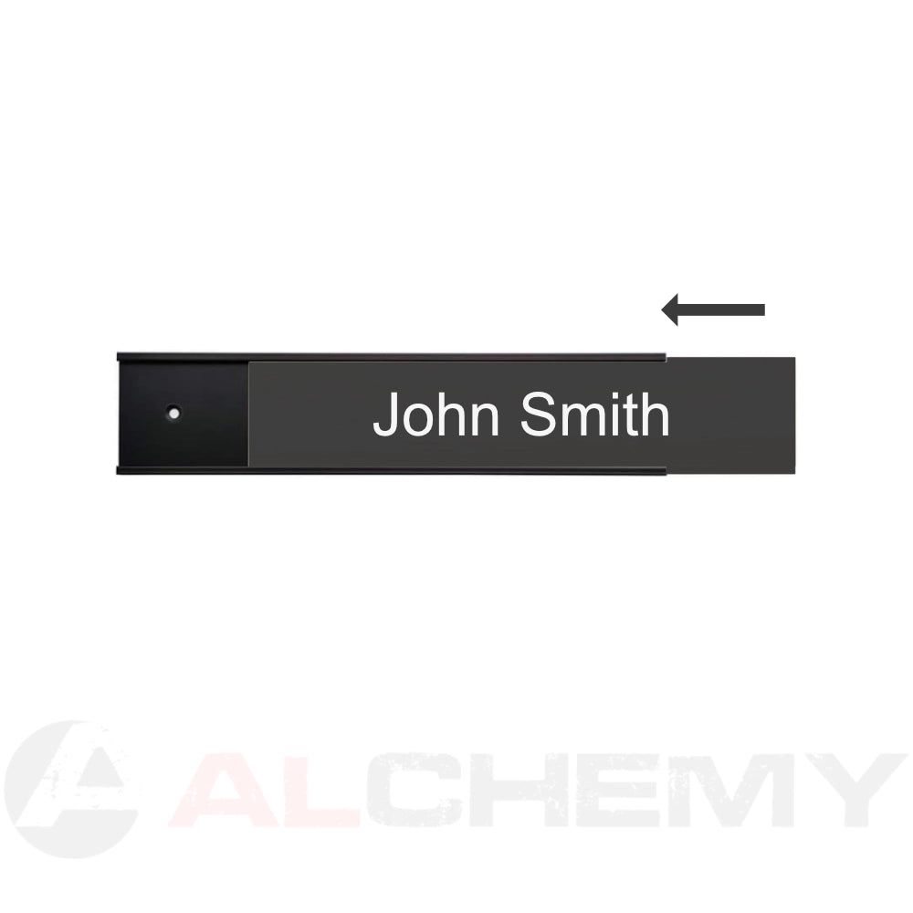 Laser-Engraved Wall Mounted Office Nameplate