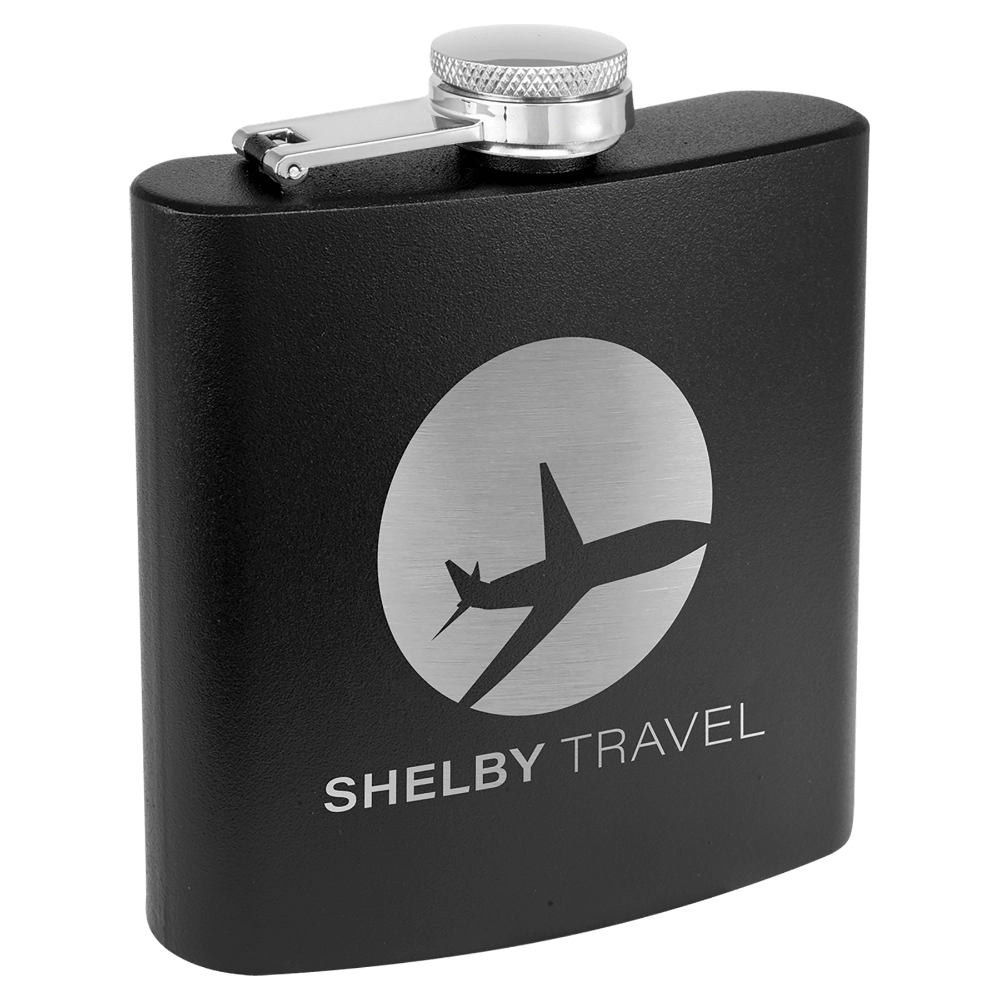 Personalized 6 oz. Matte Finish Stainless Steel Flask