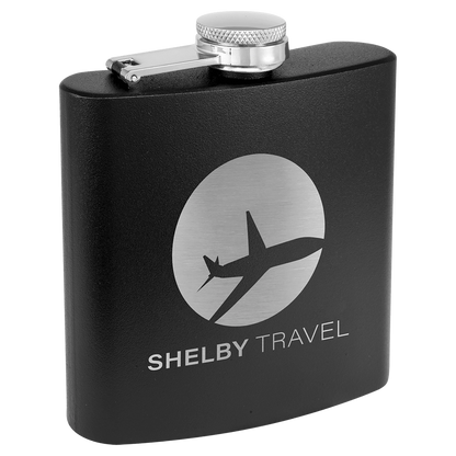 Personalized 6 oz. Matte Finish Stainless Steel Flask