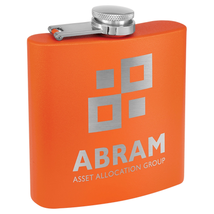 Personalized 6 oz. Matte Finish Stainless Steel Flask