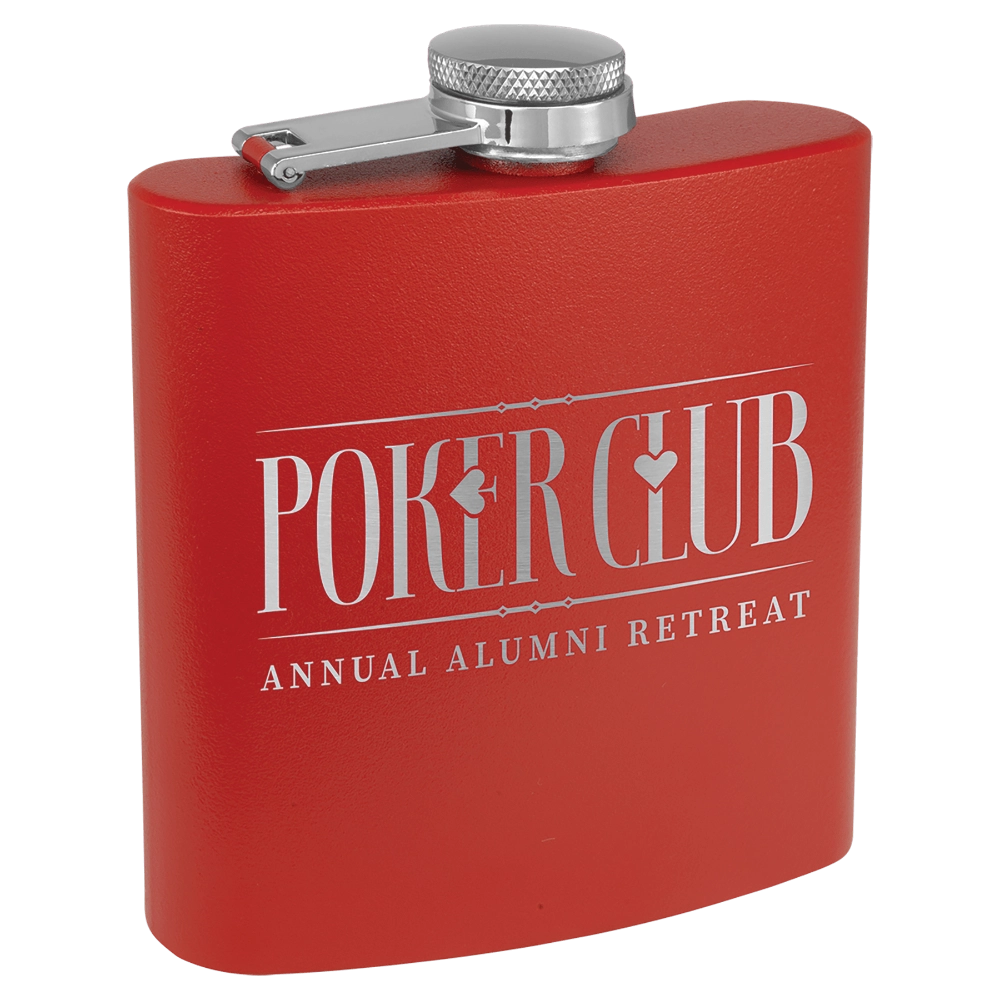 Personalized 6 oz. Matte Finish Stainless Steel Flask