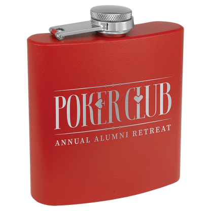 Personalized 6 oz. Matte Finish Stainless Steel Flask