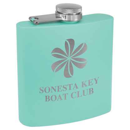 Personalized 6 oz. Matte Finish Stainless Steel Flask