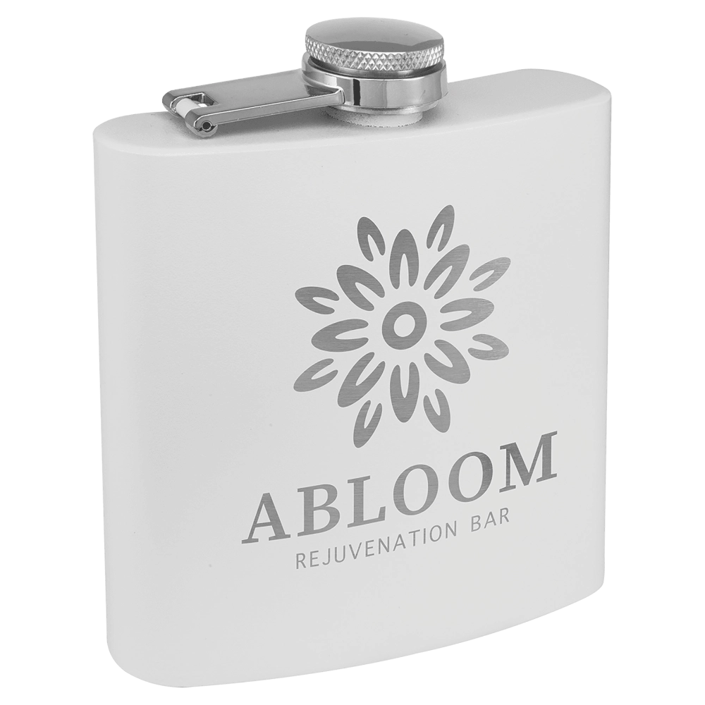 Personalized 6 oz. Matte Finish Stainless Steel Flask