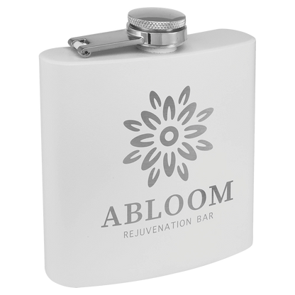 Personalized 6 oz. Matte Finish Stainless Steel Flask