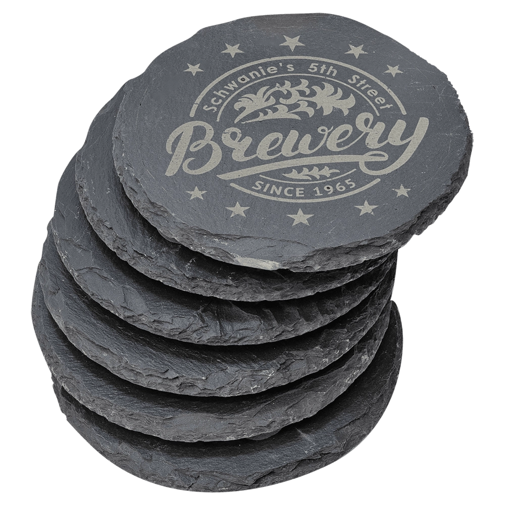Personalized Slate Coasters, Set of 6