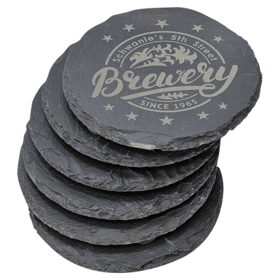 Personalized Slate Coasters, Set of 6