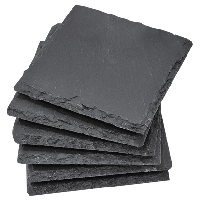 Personalized Slate Coasters, Set of 6