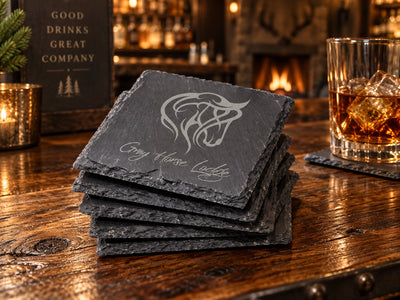 Personalized Slate Coasters, Set of 6