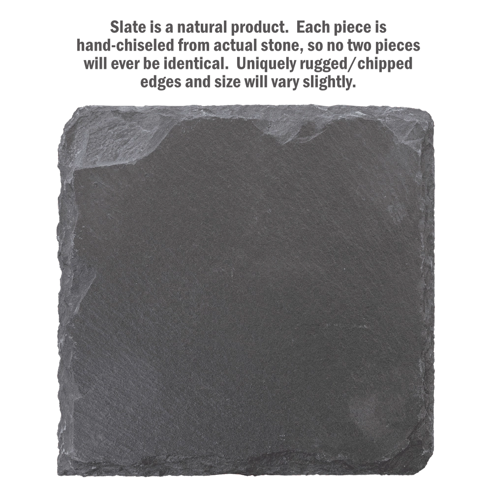 Personalized Slate Coasters, Set of 6