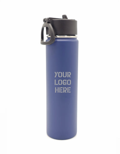Personalized Laser-Engraved Insulated Stainless Steel Sports Water Bottle