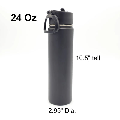 Personalized Laser-Engraved Insulated Stainless Steel Sports Water Bottle